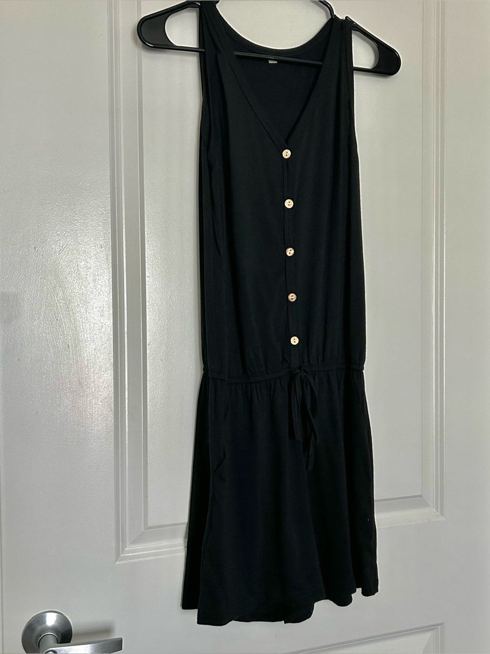 NWOT (S) Amazon Black Sleeveless Stretchy Romper